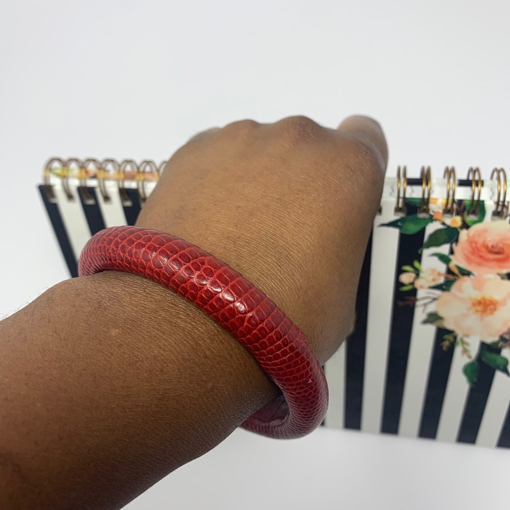 Bottega Veneta Wrapped Leather Bangle